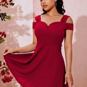 SHEIN Bold Red Mini Dress